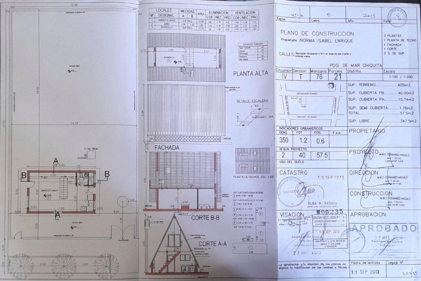 Gran terreno y casa alpino